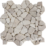 white marble mosaic