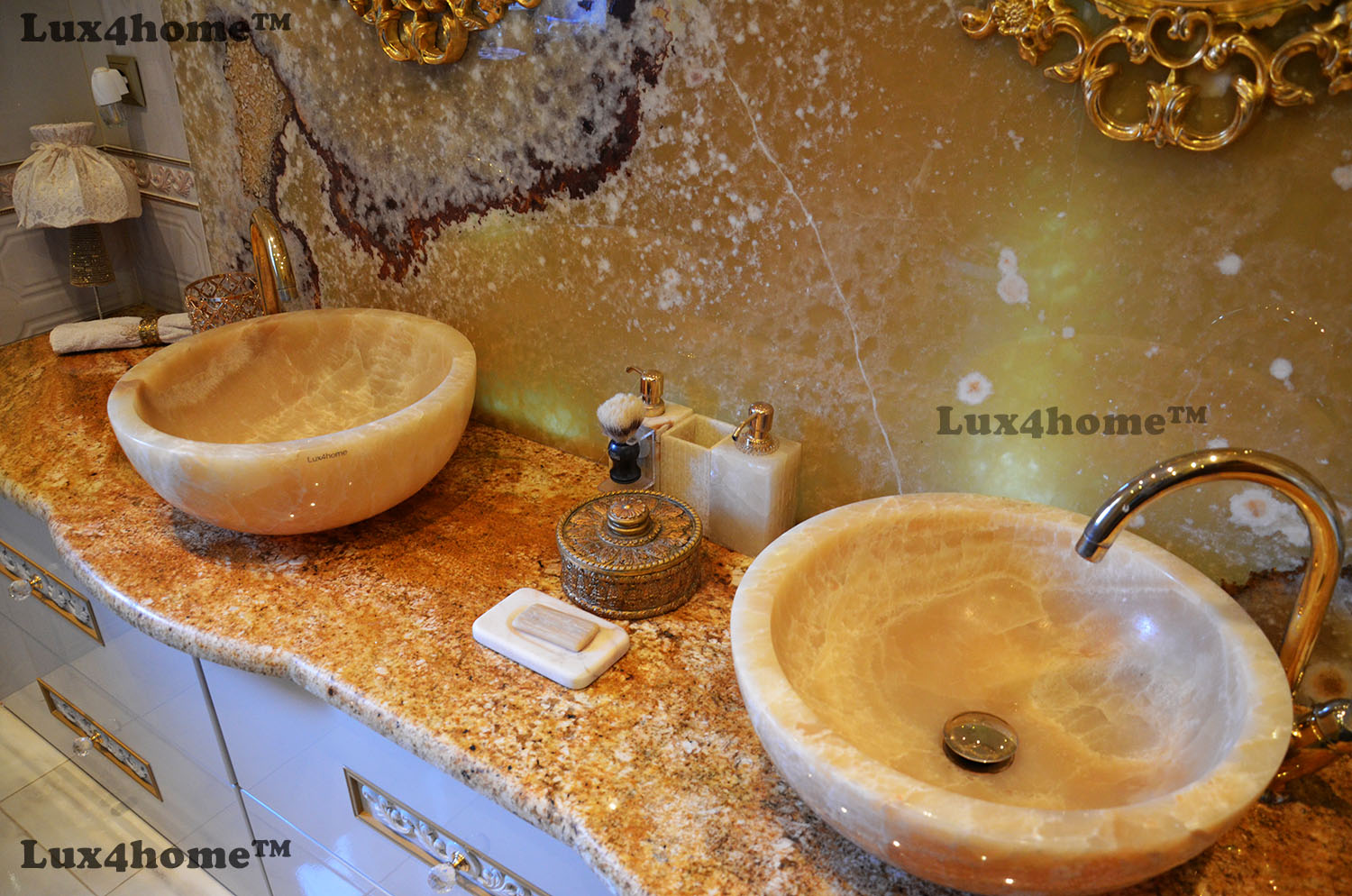 How to choose a stone washbasin & onyx sinks. Bathroom ideas.