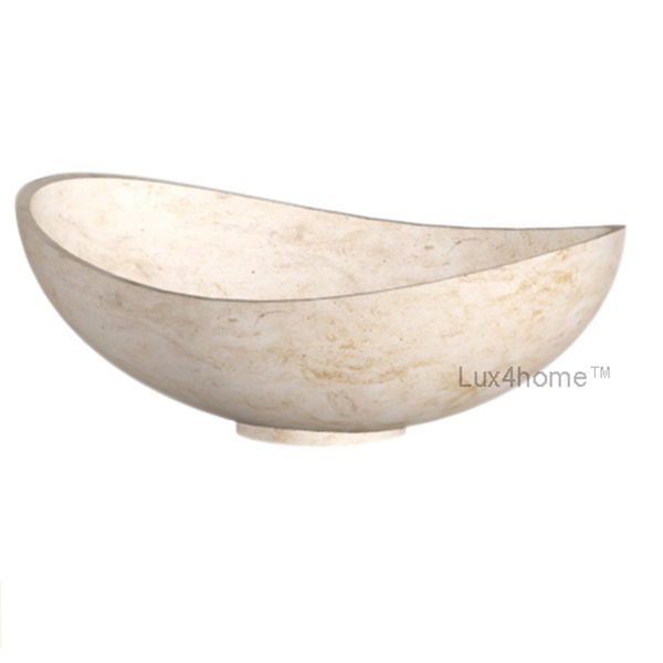Turpis cream marble sink