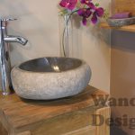 river stone sink bathroom stone washbasin 2