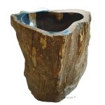 Frigidus Fossil Wood Pedestal Sinks 1