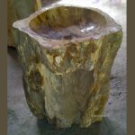 Frigidus Fossil Wood Pedestal Sinks 6