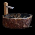 Black Stone Petrified Wood Sinks