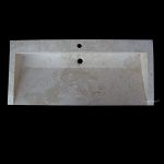 Long Marble Sink - cream marble