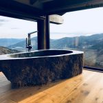 stone freestanding tub