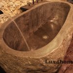 natural stone bathtubs - rock tub