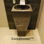 pedestal stone wash basin