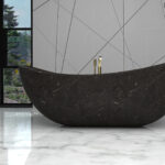 Black Marble Bathtub Stone Tub 2