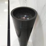 Black Marble Sink - Pedestal Stone washbasin