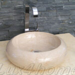 Round Countertop Marble Sink