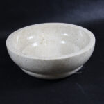 Round Cream Marble washbasins
