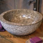 Round marble vanitty sink - Vanitty wash basins stone