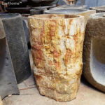 Petrified Wood Stone Sink - Pedestal Sinks