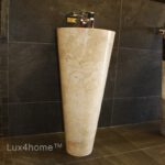 Free standing marble sinks bathroom
