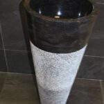 stone free standing wash basin