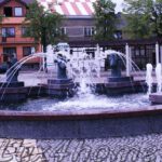 Black Pebble Tile Fountain