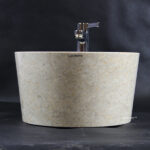 Cream Marble Countertop Sink