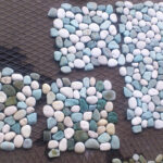 White Green Pebble Mosaic producer