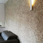 Beige Pebble Tiles - Pebble Bathroom walls