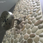 Beige Pebble Tiles Bathroom
