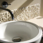 Natural Pebble Stone Tiles Mosaic Bathroom
