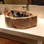 Petrified Wood Stone Sink