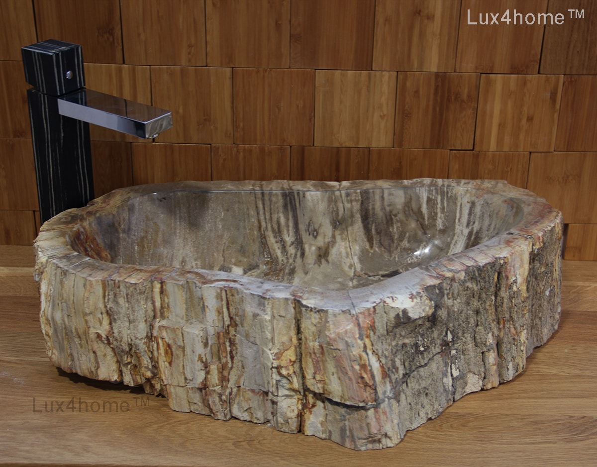 Petrified Wood Stone Sinks Fossil Wash Basins Lux4home Com