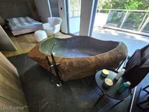 Can You Install a Stone Bathtub Upstairs? A Guide to Weight and Floor Support 3 Natural Stone Bathtubs - Bedroom